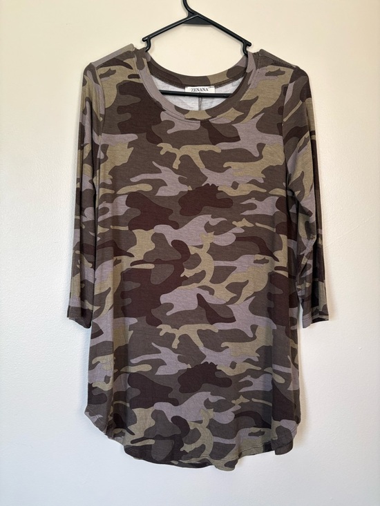 Zenana Outfitters Dresses & Skirts - Zenana Outfitters Camo Tunic Mini Dress Size Small